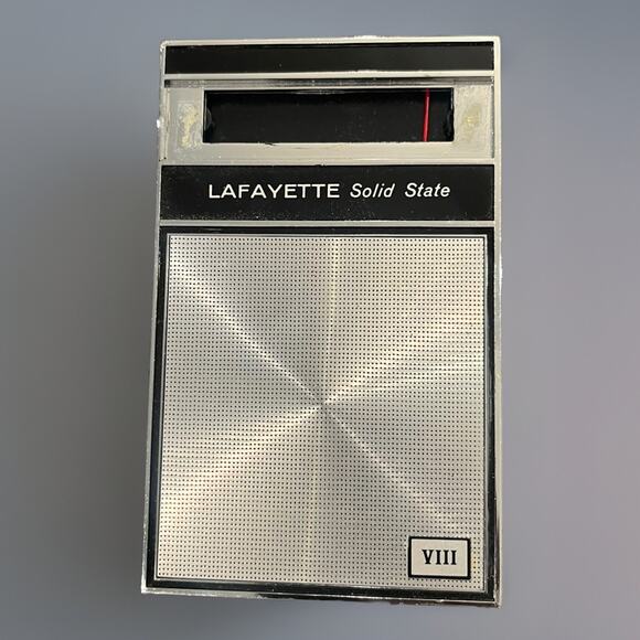 VTG Lafayette Solid State VIII 8 Transistor AM Radio 1960s Portable WORKS! Clean - Picture 1 of 12